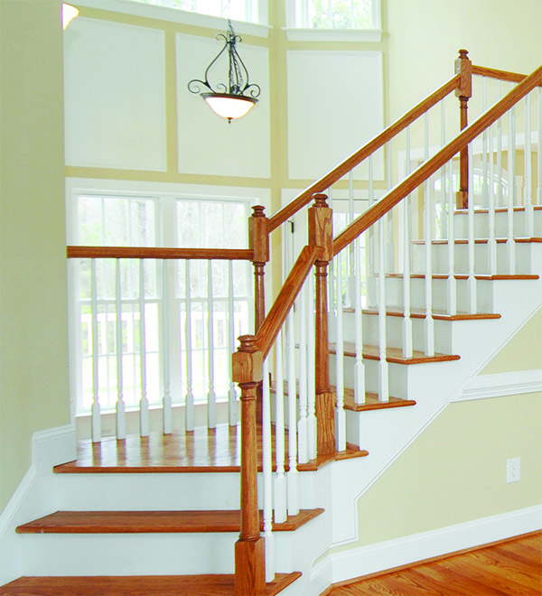 Colonial stair style from evermark | evermark stair parts doors hinges hardware