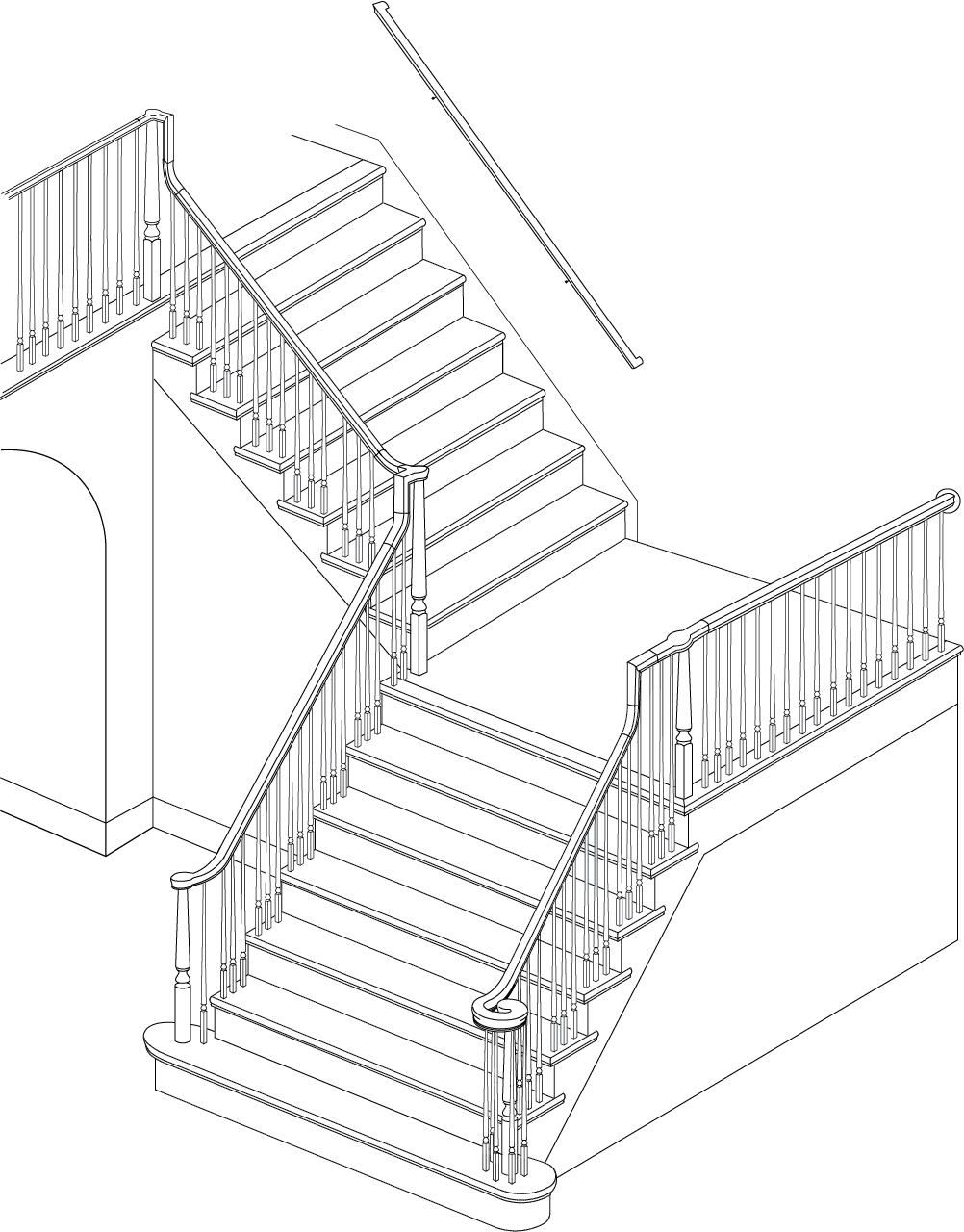 Staircase Diagram, Parts of a Staircase