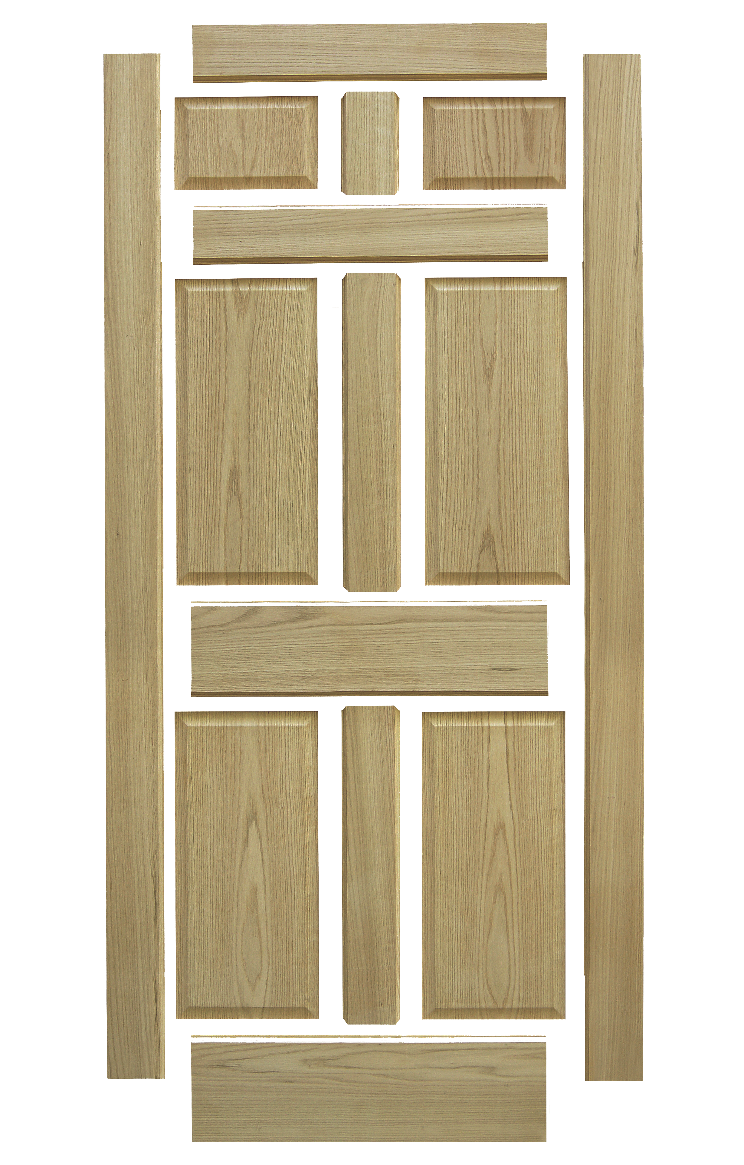 stile and rail wood door diagram
