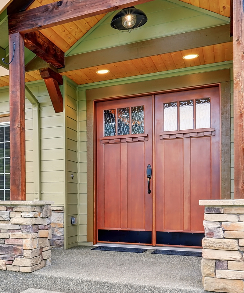 Evermark exterior wood stile and rail doors
