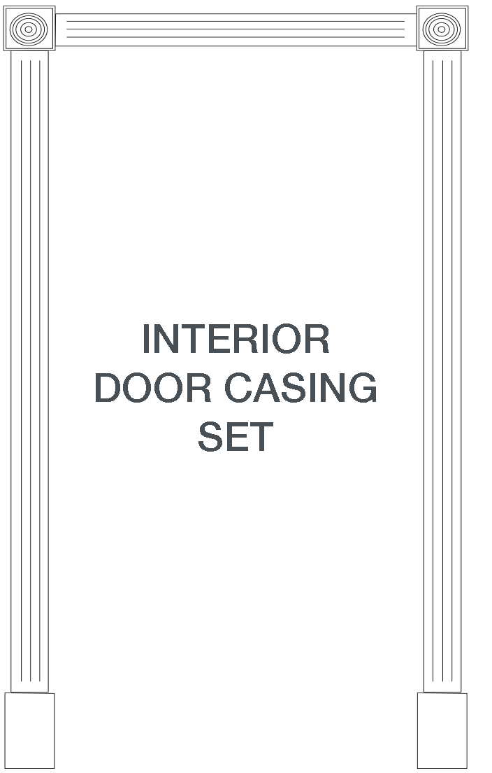 interior door casing diagram
