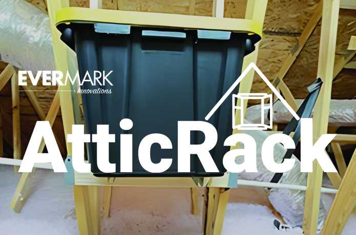 Attic rack attic storage solutions for organizing totes and decluttering attic shows atticrack on attic tresses | evermark stair parts doors hinges hardware